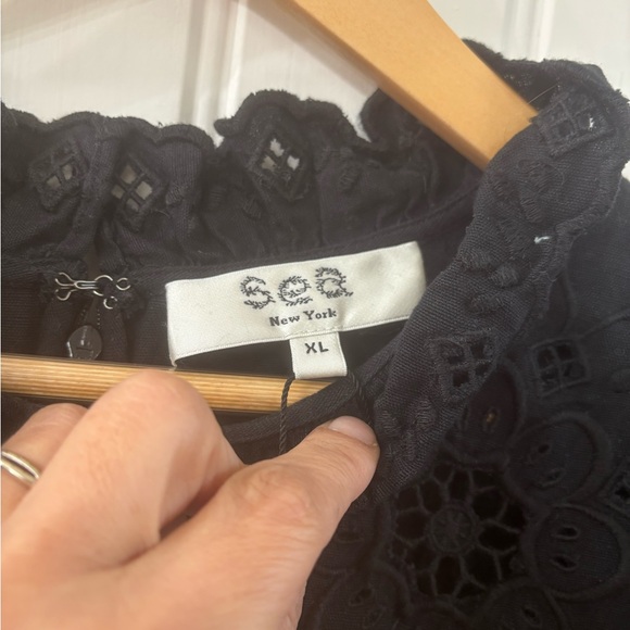 SEA NEW YORK Kiara Eyelet flutter Tunic Dress - Picture 9 of 16